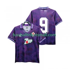 Fußballtrikots ACF Fiorentina 9 1992 1993 Retro Kurzarm Heimtrikotsatz kaufen